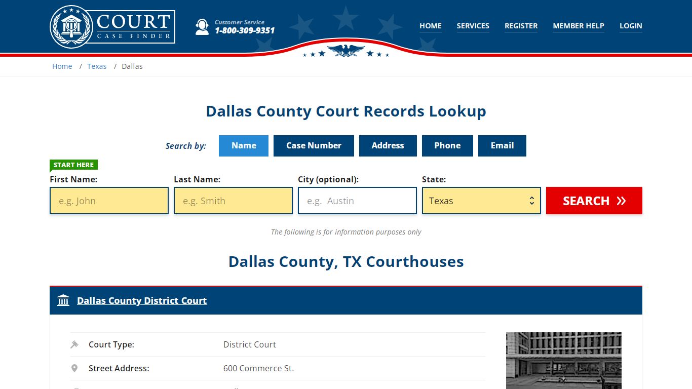 Dallas County Court Records | TX Case Lookup